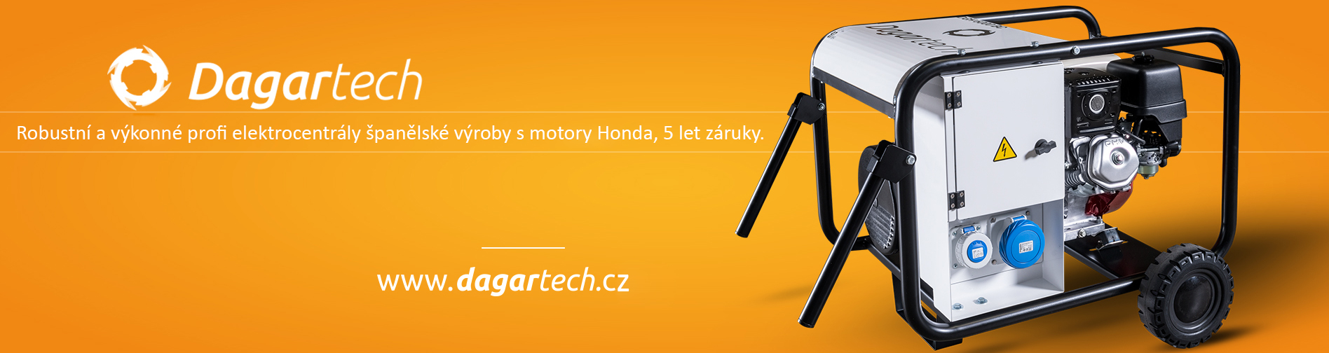 www.dagartech.cz - Profesionální elektrocentrály s motorem Honda